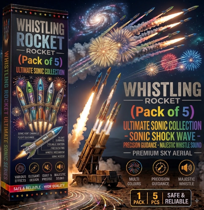 Whistling Rocket (Pack of 5)