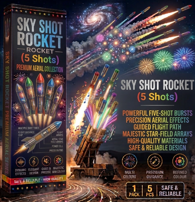 Sky Shot Rocket (5 Shots)