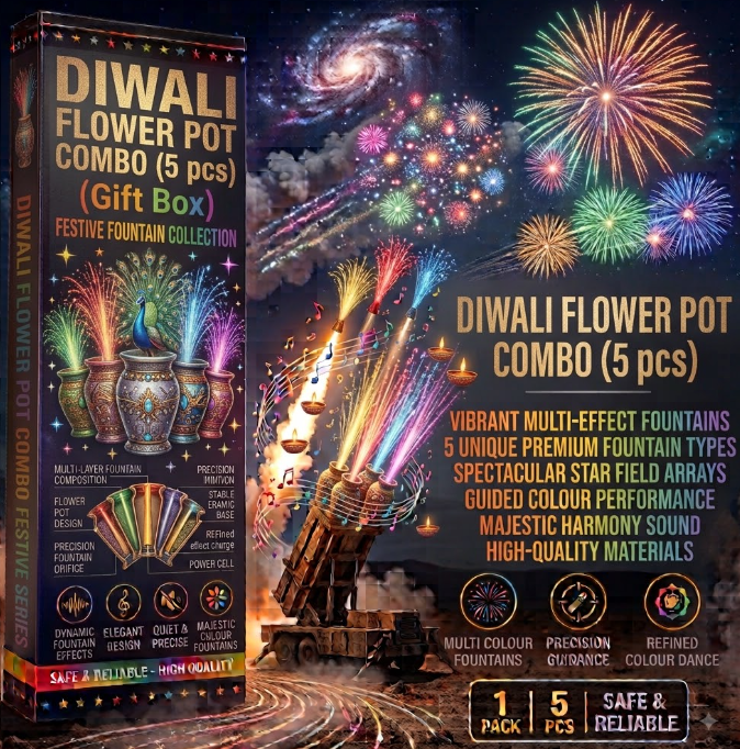 Diwali Flower Pot Combo (5 pcs)