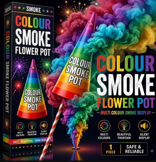 Colour Smoke Flower Pot